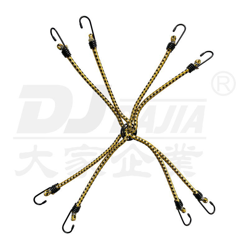 8mm bungee cords för 8 armar elastiska bagageband med krokar